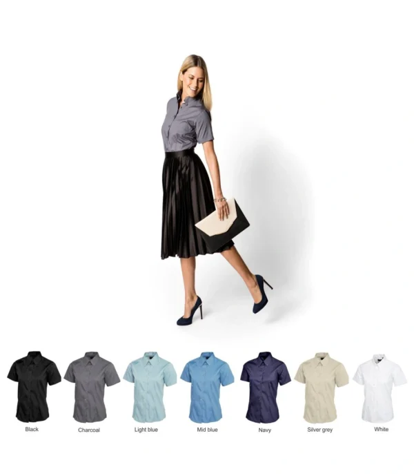 Uneek UC704 Ladies s/sleeve Oxford Blouse